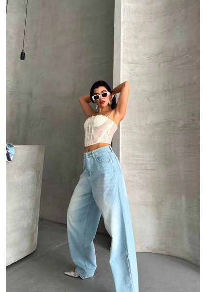 Lvsqvr Baggy Süper Taş Bıyık Yıkama Buz Mavi D2007 (Beden: 36) fırsatları