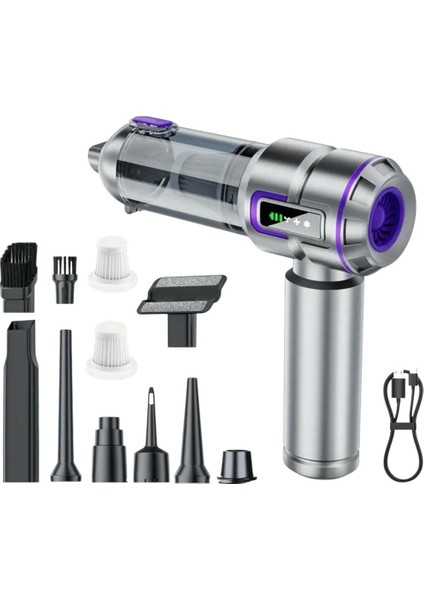 Kablosuz Taşınabilir Şarjlı Vakum Süpürge Oto-Ofis-Ev Temizliği 20000PA fiyatları