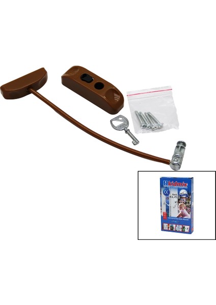 Ieg® Kahverengi̇ Halatli Anahtarli Emnyet Ki̇li̇t (4887)