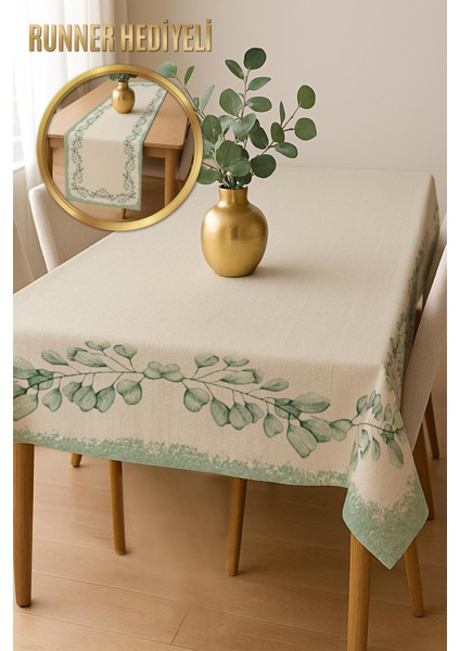 Şık Dokulu Leke Tutmaz Masa Örtüsü MSRT005
