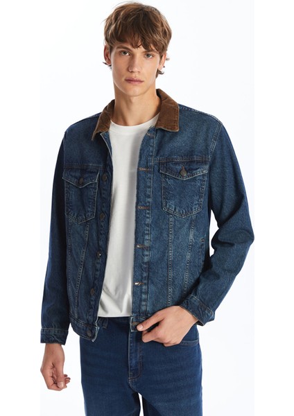 Yeni Sezon Standart Kalıp Erkek Jean Ceket