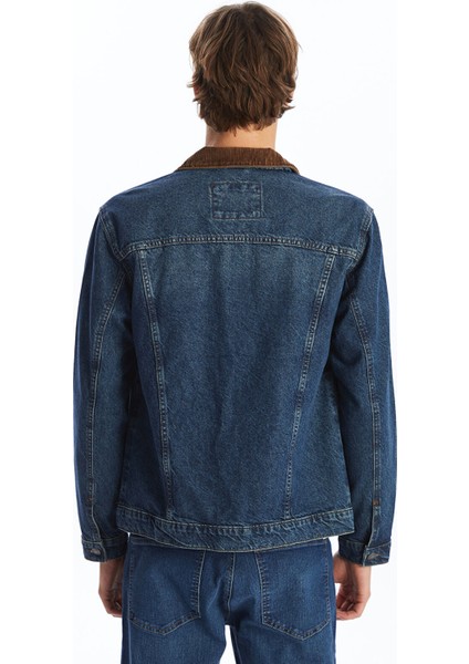 Yeni Sezon Standart Kalıp Erkek Jean Ceket fırsatları