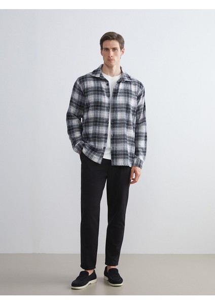 Yeni Sezon Regular Fit Uzun Kollu Ekose Gabardin Erkek Gömlek fiyatları