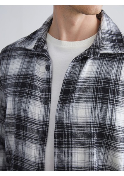 Yeni Sezon Regular Fit Uzun Kollu Ekose Gabardin Erkek Gömlek modelleri