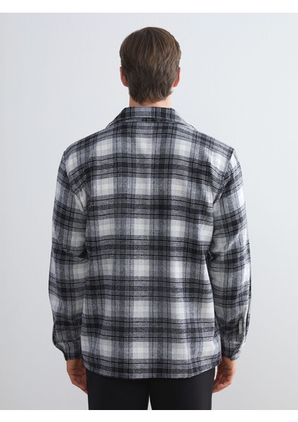 Yeni Sezon Regular Fit Uzun Kollu Ekose Gabardin Erkek Gömlek fırsatları