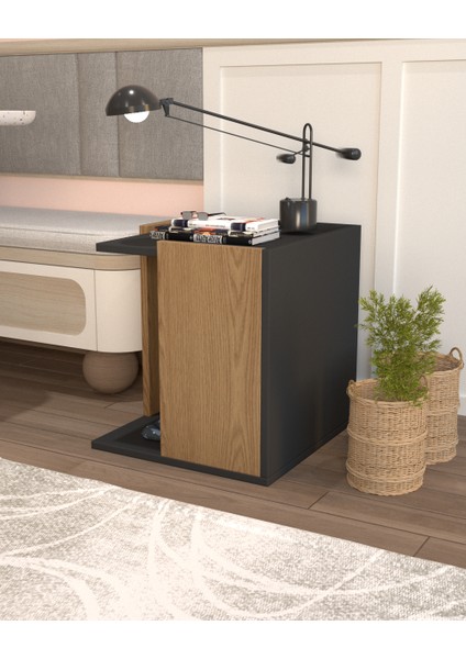 Pati Dostu Ikili Konfor Sehpa Safir Meşe | %100 Mdf modelleri