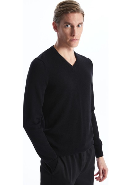 Yeni Sezon V Yaka Uzun Kollu Erkek Triko Kazak fiyatları