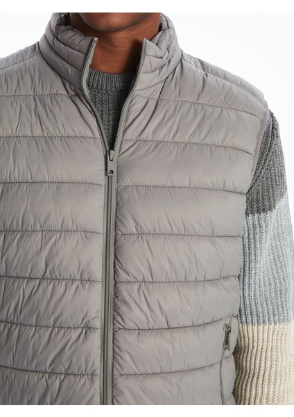 Yeni Sezon Standart Kalıp Dik Yaka Erkek Şişme Yelek fırsatları