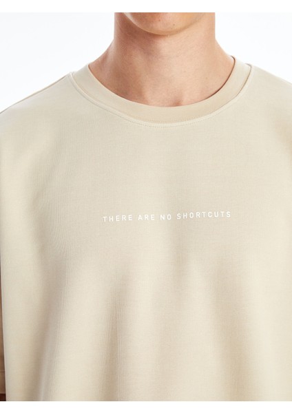 Yeni Sezon Bisiklet Yaka Kısa Kollu Erkek Sweatshirt modelleri