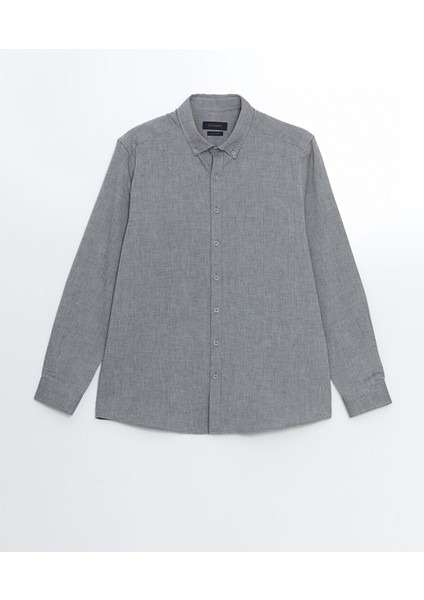 Yeni Sezon Slim Fit Uzun Kollu Poplin Erkek Gömlek indirimleri