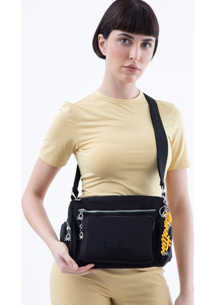 Benetton Kadın Kol Çantası Siyah BNT1496 fiyatları