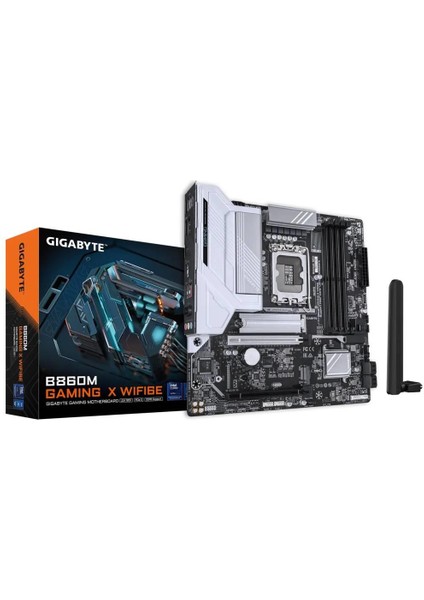 Gıgabyte B860M-GAMING-X-WIFI6E 4x Ddr5 Dp/hdmı/type-C 2x M.2 Usb3.2 1851P Anakart