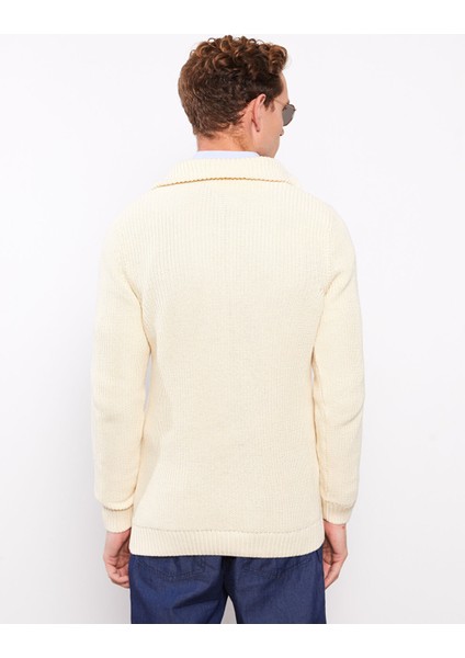 Yeni Sezon Dik Yaka Uzun Kollu Erkek Triko Kazak fırsatları