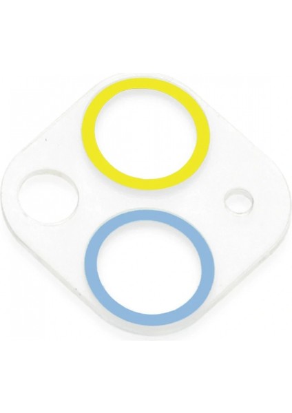 Ieg iPhone 13 Renkli Kamera Lens Koruma Cam - Sarı-Mavi modelleri