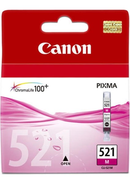 CLI-521M Magenta Kırmızı Mürekkep Kartuş MP260-540-550-560-620-630 MX860-870
