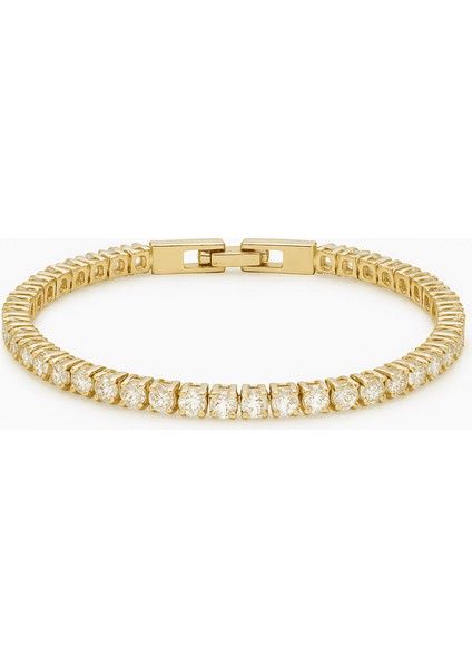 Kadın Su Yolu Xuping Bileklik - Sıralı Beyaz Zirkon Taş - Altın Renk