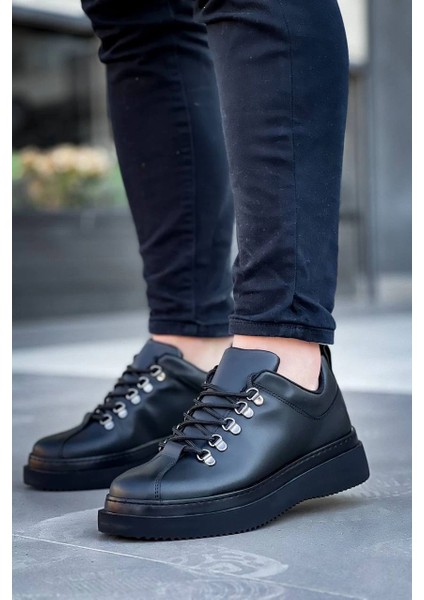 Nrtmsa Kb-X4 Kuback Siyah Cilt Siyah Yüksek Taban Bağcıklı Günlük Erkek Ayakkabı (Numara: 41) fiyatları