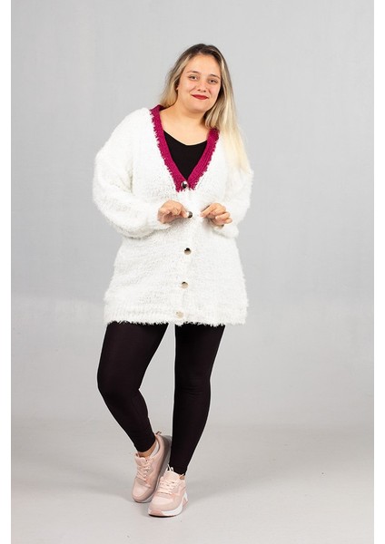 Sakallı Triko Oversize Hırka – Yumuşacık Doku, Rahat Oversize Kalıp, Şık Kış Stili indirimleri