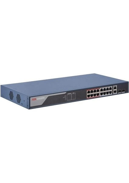 Hıkvısıon DS-3E1318P-EI 16 Port 10/100 16 Port Poe 2 Port Uplınk 230W Yonetılebılır Swıtch