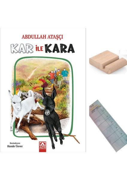 Kar Ile Kara / Abdullah Ataşçı / 5. ve 6. Sınıf ( 10-12 Yaş ) Hikaye +Tablet Tutucu + Takip Ayracı