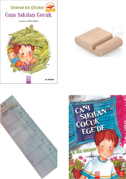 Canı Sıkılan Çocuk 1 ve 2 / Dursun Ege Göçmen/ 3. Sınıf / 8-9 Yaş Hikaye+Tablet Tutucu+Takip Ayracı