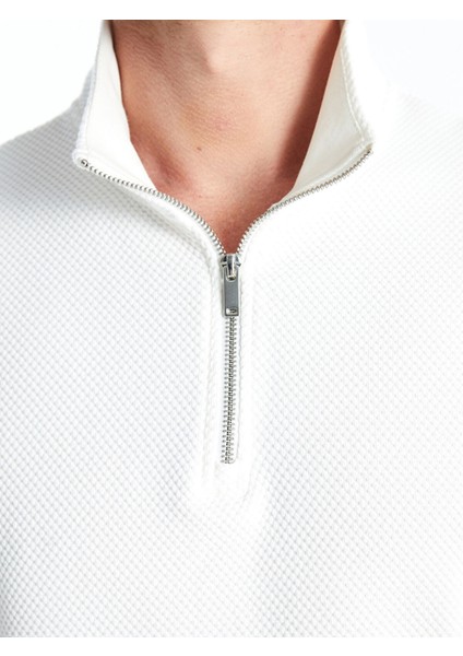 Yeni Sezon Dik Yaka Erkek Sweatshirt modelleri