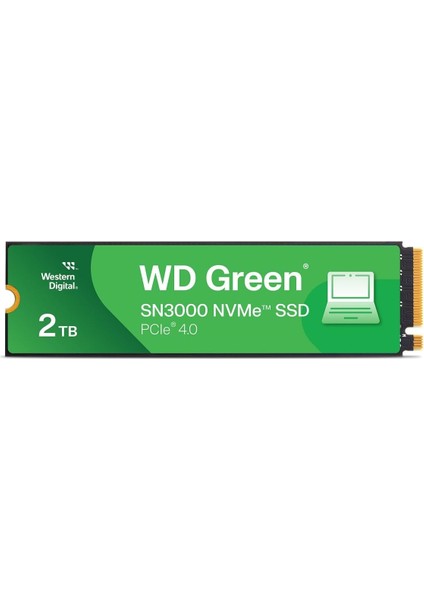 Wd Green SN3000 2tb 5000/4200MB/S Pcıe 4.0 Nvme SSD WDS200T4G0E