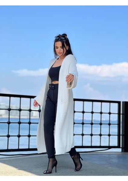 Lvsqvr Yarasa Kol Uzun Triko Hırka Beyaz (Beden: Standart) fiyatları