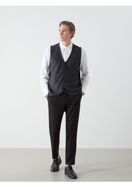 Yeni Sezon Standart Kalıp V Yaka Erkek Triko Yelek fiyatları