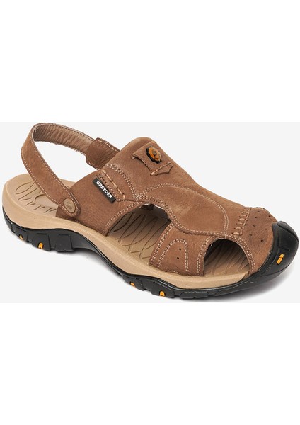Erkek Kum Hakiki Deri Sandalet 4Y1CS14631