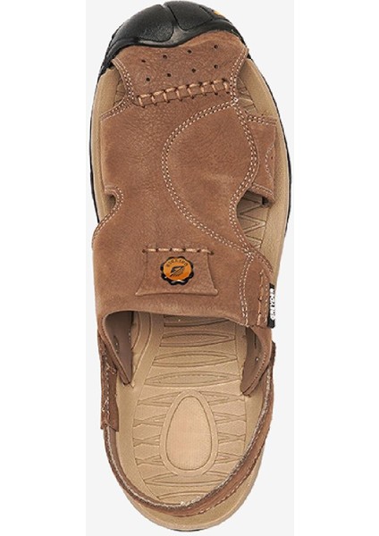 Erkek Kum Hakiki Deri Sandalet 4Y1CS14631