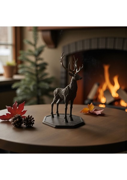 Sanatsal Geyik Biblosu Dekoratif Obje