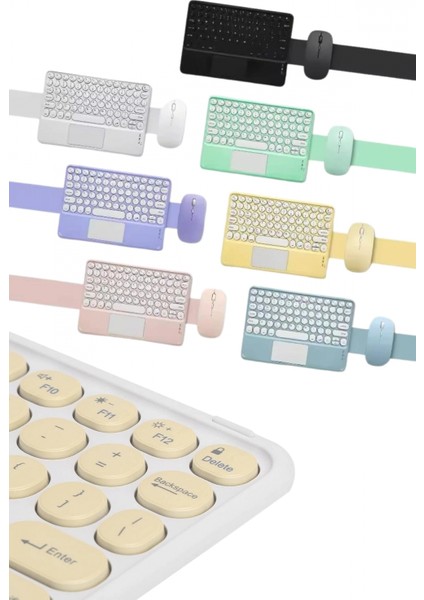 Bluetooth Touchpad Klavye 10.9 Inch Kablosuz Wifi Q Klavye Slim fiyatları