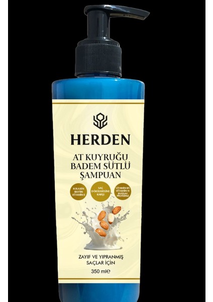 At Kuyruğu Badem Sütlü Şampuan 350 ml Zayıf ve Yıpranmış Saçlar Için modelleri
