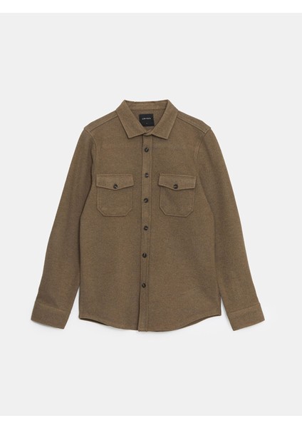 Yeni Sezon Regular Fit Uzun Kollu Erkek Gömlek Ceket indirimleri