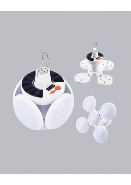 5 Kanatlı Solar Kamp Lambası – USB Şarjlı, Taşınabilir, IP65 Su Geçirmez Bahçe Lambası fırsatları