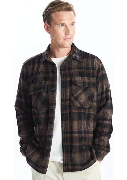 Yeni Sezon Regular Fit Uzun Kollu Ekose Erkek Oduncu Gömlek