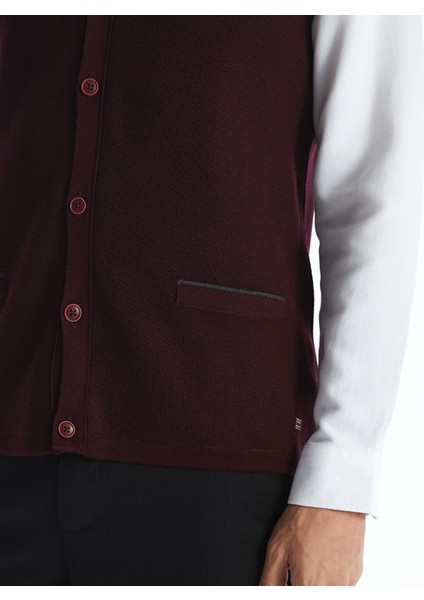 Yeni Sezon Standart Kalıp V Yaka Erkek Triko Yelek modelleri