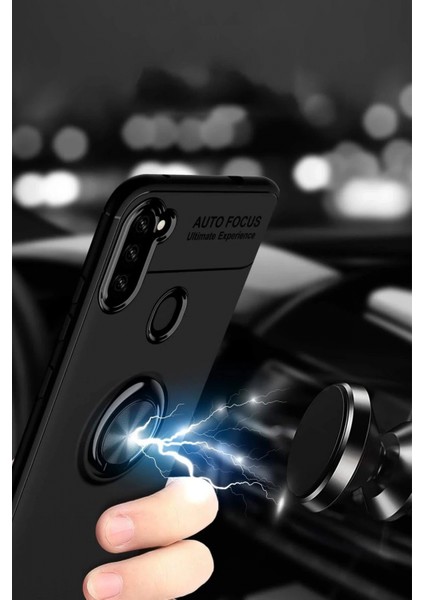 Samsung Galaxy A11 Kılıf Range Yüzüklü Silikon - Kırmızı indirimleri