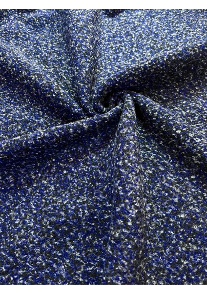 Gece Mavisi Rengi Teddy Peluş Kumaş Yün Pamuk Karışımı Çift En 150 cm Kaban Ceket Yelek Tüvit indirimleri