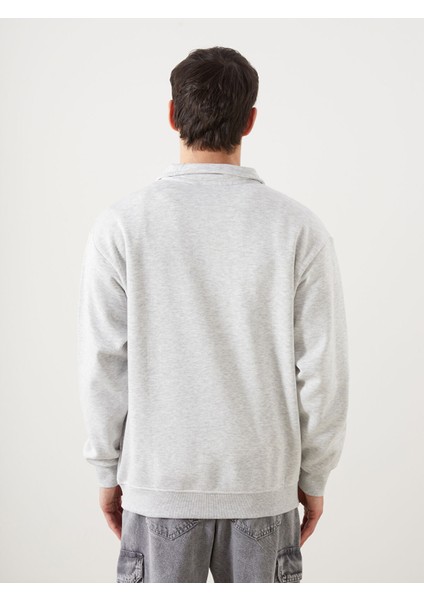 Yeni Sezon Dik Yaka Uzun Kollu Renk Bloklu Erkek Sweatshirt fırsatları