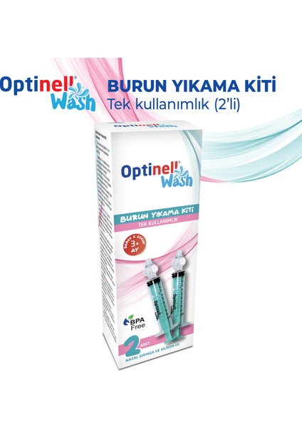 2 'li Şırıngalı Burun Aspiratörü Bebek Burun Temizleme Aparatı Şırınga 10 ml Enjektörü