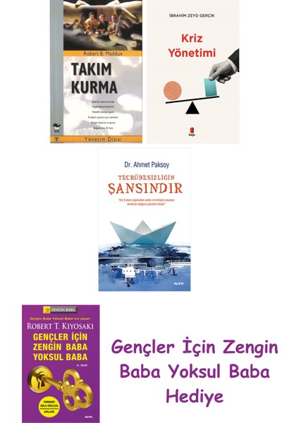 Takım Kurma + Kriz Yönetimi + Tecrübesizliğin Şansındır