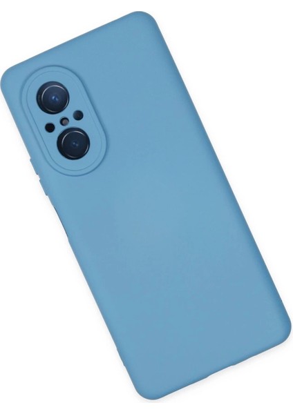 Huawei Nova 9 Se Kılıf Nano Içi Kadife Silikon - Mavi modelleri