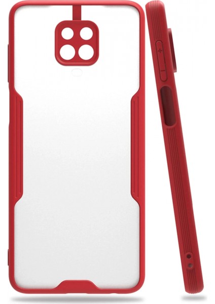 Xiaomi Redmi Note 9s Kılıf Platin Silikon - Kırmızı