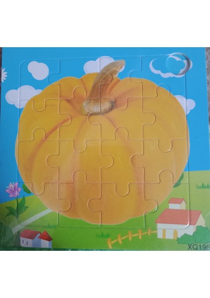 Ahşap 16 Parçalı Renkli Karışık Modelli Puzzle Zeka Oyunu 15X15CM 5li Set