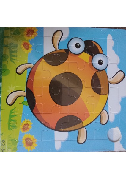 Ahşap 16 Parçalı Renkli Karışık Modelli Puzzle Zeka Oyunu 15X15CM 5li Set fırsatları