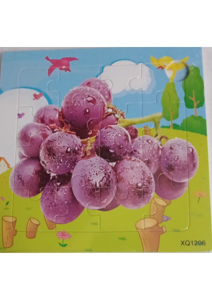 Ahşap 16 Parçalı Renkli Karışık Modelli Puzzle Zeka Oyunu 15X15CM 5li Set indirimleri