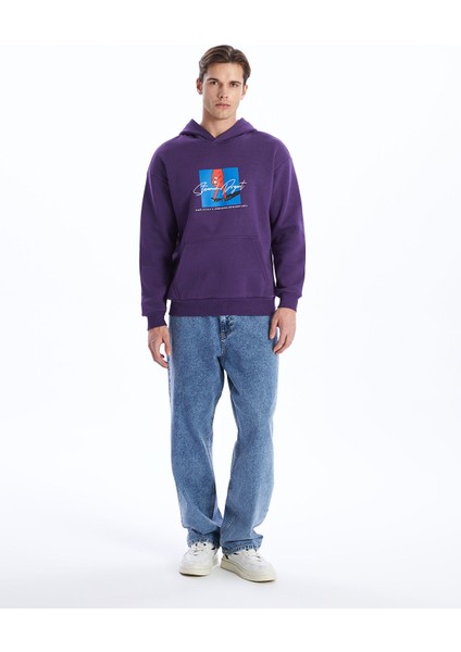 Yeni Sezon Uzun Kollu Baskılı Erkek Kalın Hoodie modelleri