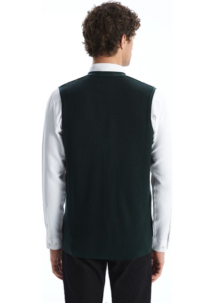 Yeni Sezon Standart Kalıp V Yaka Erkek Triko Yelek fırsatları